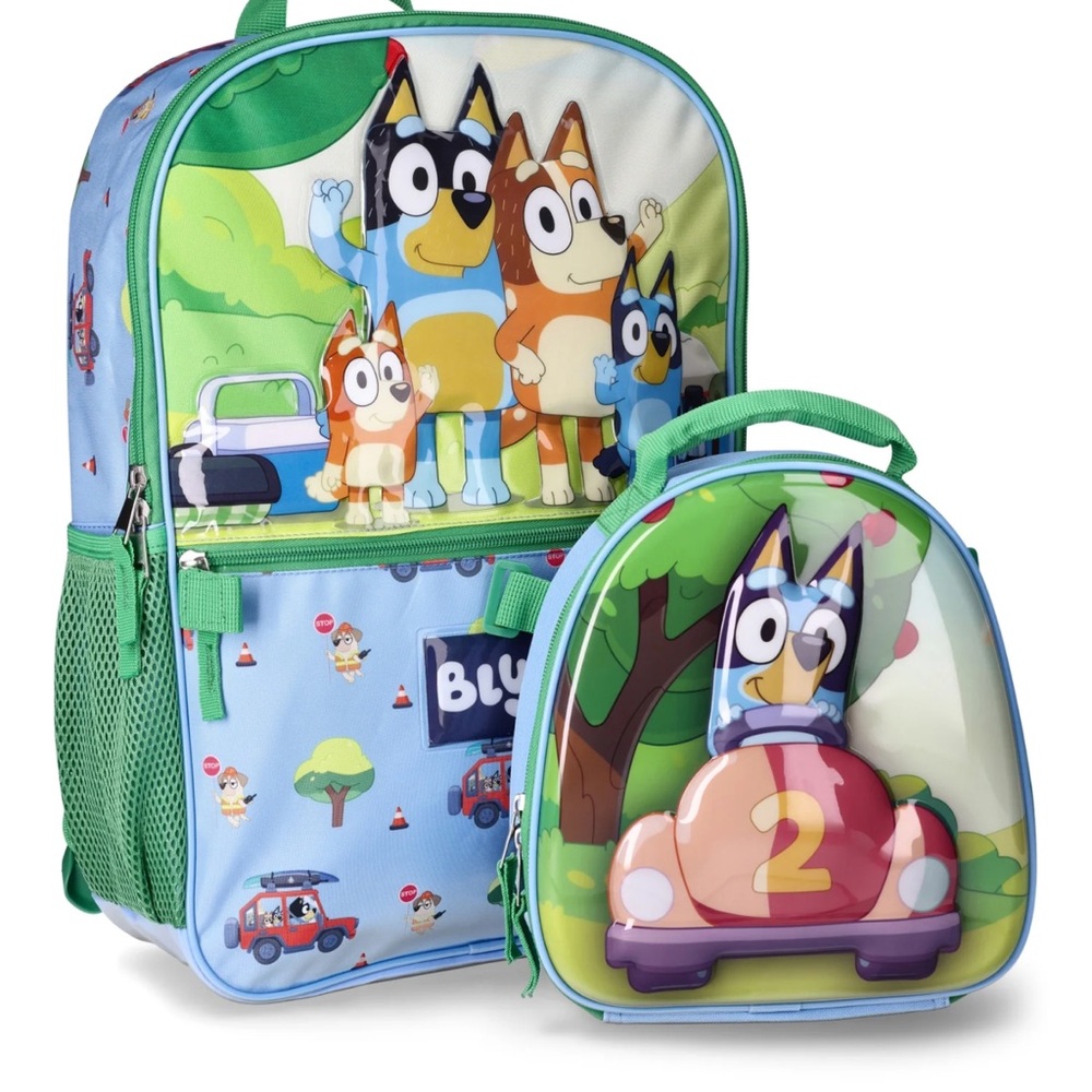 17 inch Bluey Backpack and Lunchbox Set